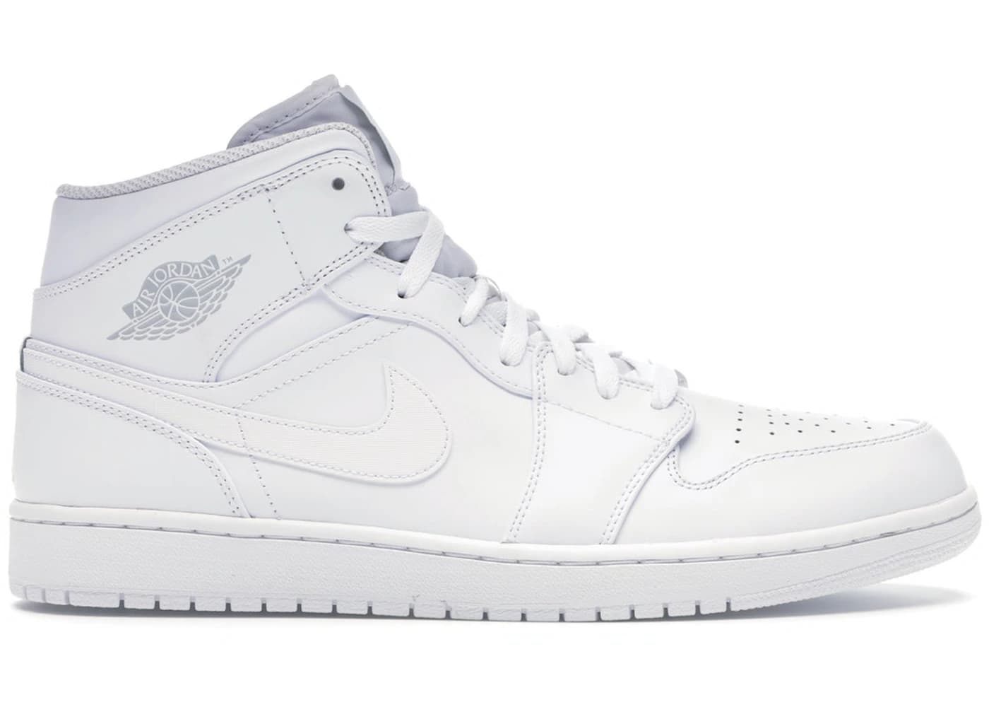Jordan 1 Mid White/Pure Platinum