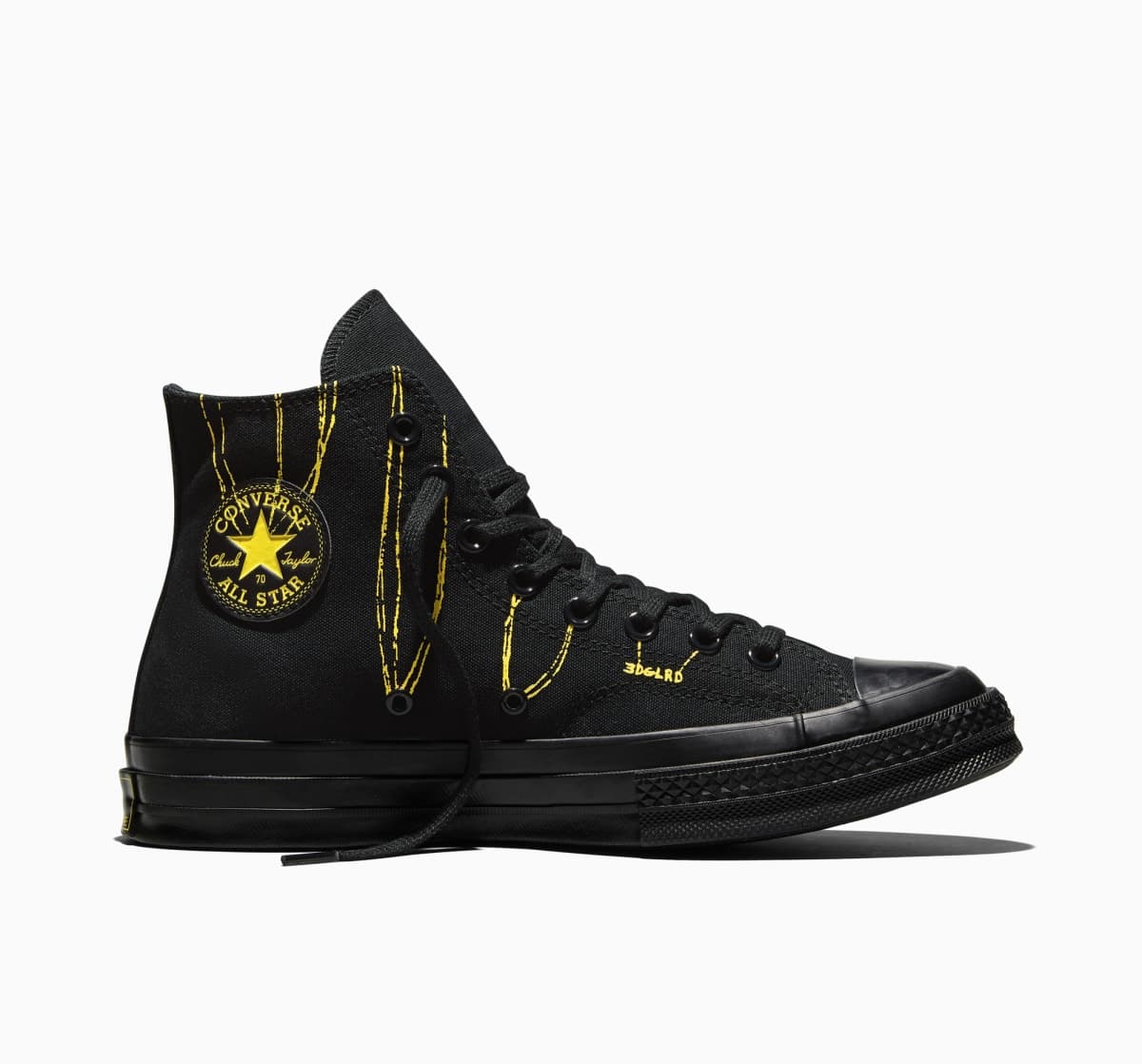 Converse x EDGLRD Chuck 70 "Black / Yellow / Black"