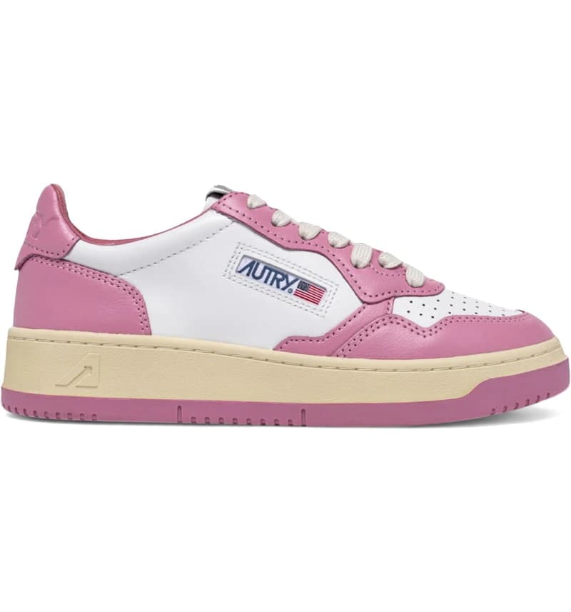 Autry Medalist Leather Low White Polignac