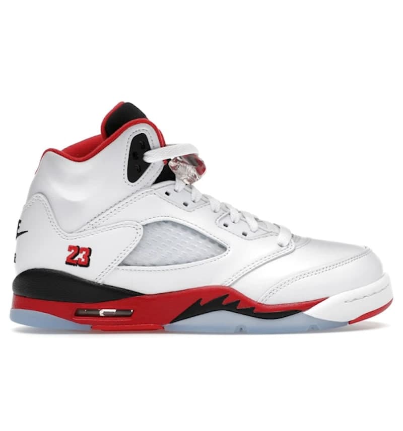 Jordan 5 Retro Fire Red Black Tongue (2025) (GS)