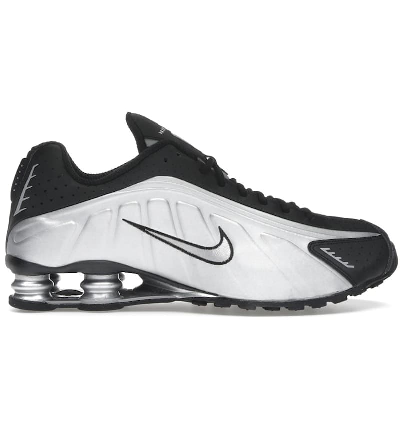 Nike Shox R4 Metallic Silver Black