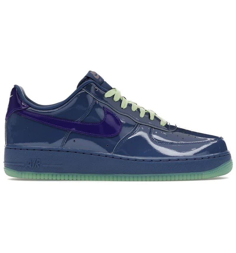 Nike Air Force 1 Low Patent Leather Mystic Navy Grape Ice