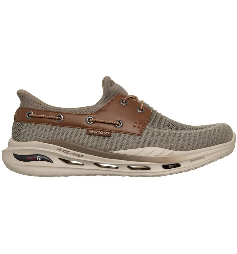 Skechers Slip-ins Relaxed Fit Arch Fit Orvan Shoreman Taupe Brown