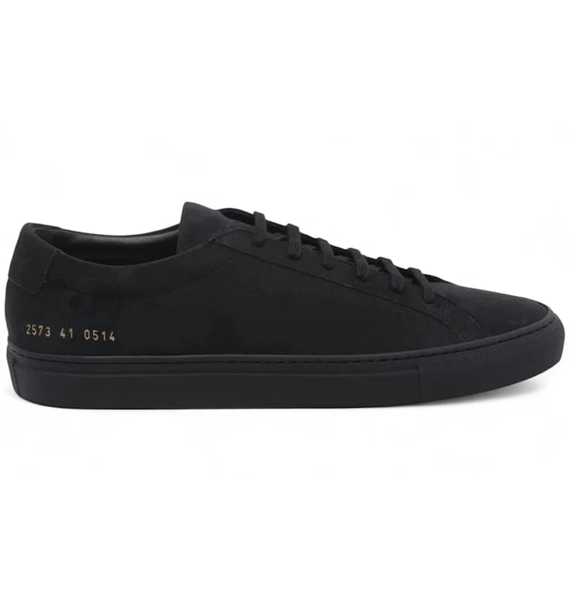 Common Projects Achilles Premium Off Black Suede